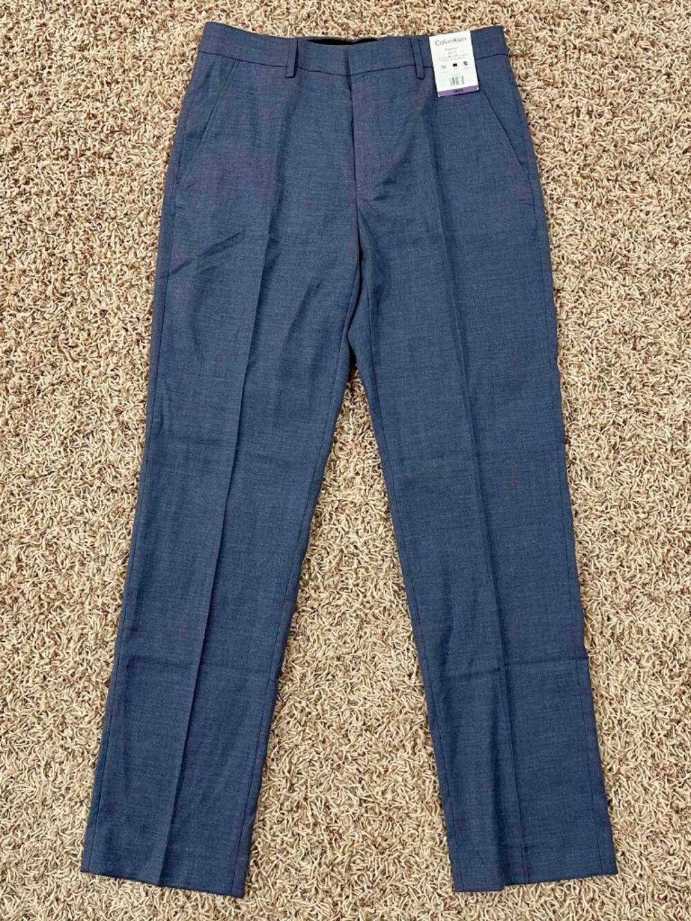 Calvin Klein Men's Slim Fit Dress Pants Blue, Size 30x30 (New)